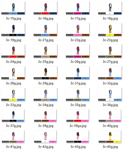 Three-color outfits using gray tops and outerwear