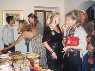 Natural moment at a social gathering